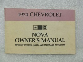 1974 NOVA Owners Manual 16023 - £13.42 GBP