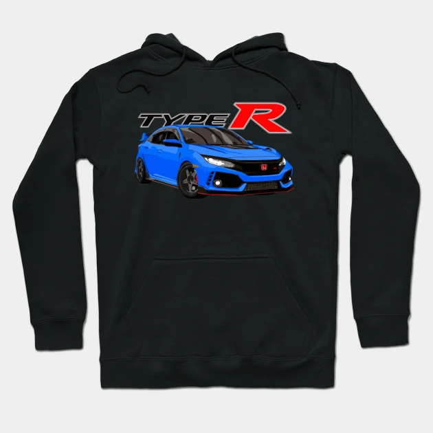 Civic Type R Boost Blue Hoodie - $36.99