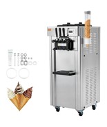 VEVOR 1850W Commercial Soft Ice Cream Machine 3 Flavors 5.3 to 7.4Gallon... - $5,475.43 CAD