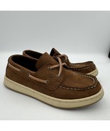 Sperry Cup ll Boat Shoes Boys Size 13M Brown Leather Memory Foam - $24.60 CAD