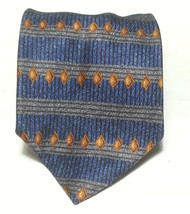 Stafford Men Dress Silk Tie Made in ITALY 60&quot; Long 3.75&quot; wide Blue  - £15.55 GBP