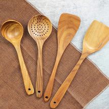 Wooden Cooking Utensils,Wooden Spoons for Cooking,Wooden Spoons for Nonstick - £23.42 GBP