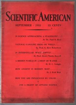 Scientific American 9/1933-Interstellar Space-locksmith-gasoline-VG - £34.70 GBP