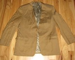VALENTINO UOMO PURE NEW WOOL MEN'S SUIT JACKET CAMEL PLAID - $39.59