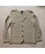 Pure Handknit Beige Tencel Sweater Medium/ Large - £19.48 GBP