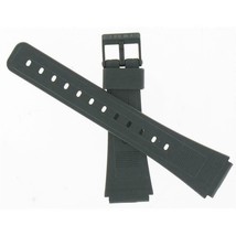 Casio Man&#39;s 23.5/19mm Black Resin Watch Band 71607373  - $12.82