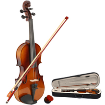 New 1/2 Acoustic Violin Case Bow Rosin Natural - £64.13 GBP
