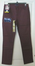 Bandolino AMY Modern Straight Leg Stretch Jeans Cabernet Fig Women&#39;s Sz ... - $380.74 MXN