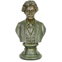 Mark Twain Bust 18" Museum Sculpture Replica Reproduction - $197.01