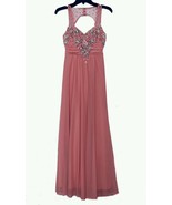 Ladies Pink or Salmon Sleeveless Gown w Beaded/Sequinned Bodice, My Mich... - $2,308.92 MXN
