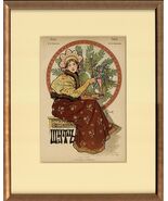 VERY RARE Original 1897 Lithograph  &quot;Jester&quot; S. SOLOMKO St Petersburg 18... - $3,055.50