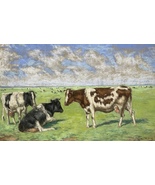 1910s Belgian Master Joseph Grimau ( 1858-1938) pastel on paper . Grazin... - £279.47 GBP