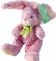Russ 10” Dazzles The Pink Shimmer Bunny Rabbit Stuffed Bean Plush Animal Easter - £16.10 GBP