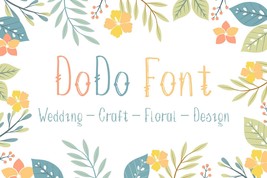 DoDo Font | Calligraphy Fonts | Beautiful Handwriting Fonts | Handwritin... - $10.00