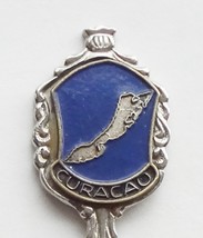 Collector Souvenir Spoon Curacao Map Emblem - £10.37 GBP