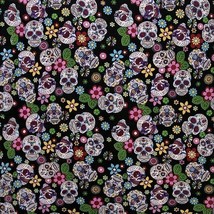 Carolina Creative Bandanna (Day of the Dead) 22&quot; x  22&quot; Halloween Autumn Skulls - £5.62 GBP