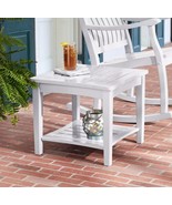 Member’s Mark FSC Eucalyptus Painted Square Side Table White (sc) - £132.38 GBP