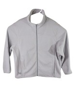 Cabelas Fleece Jacket Men 2XL Light Gray Outerwear Full Zip Outdoor Coat - $29.70