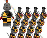 16PCS Medieval War Castle Kingdom The Raven knight Warrior Minifigures M... - £22.92 GBP