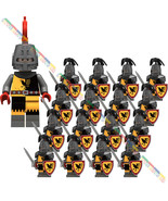 16PCS Medieval War Castle Kingdom The Raven knight Warrior Minifigures MOC Toys - $28.98