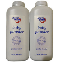 2 Health Smart Baby Powder with TALC 14 oz - Like Johnson &amp; Johnson Baby Powder - £23.18 GBP