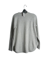 Loft Pullover Sweater Gray Speckled Crew Neck Knit Long Sleeve Wool Blen... - $29.69