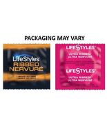 55 CT LifeStyles Ultra Ribbed Condoms - $13.86