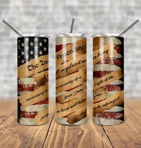 Distressed Torn American Flag US Constitution Patriot Party Stainless St... - £23.94 GBP+