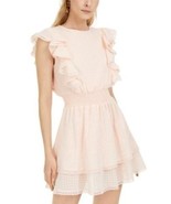 MSRP $79 Sage The Label Ruffled Fit &amp; Flare Dress Size Large - $651.95 MXN