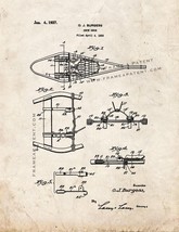 Snowshoe Patent Print - Old Look - $7.95+