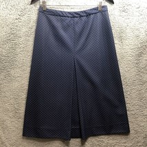 Donovan-Galvani of Dallas Vintage Skirt Navy Blue White Dots Knee Size 12 - £11.97 GBP