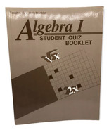 Algebra I One Student Quiz Booklet Abeka Teacher Key 1997  - $187.72 MXN