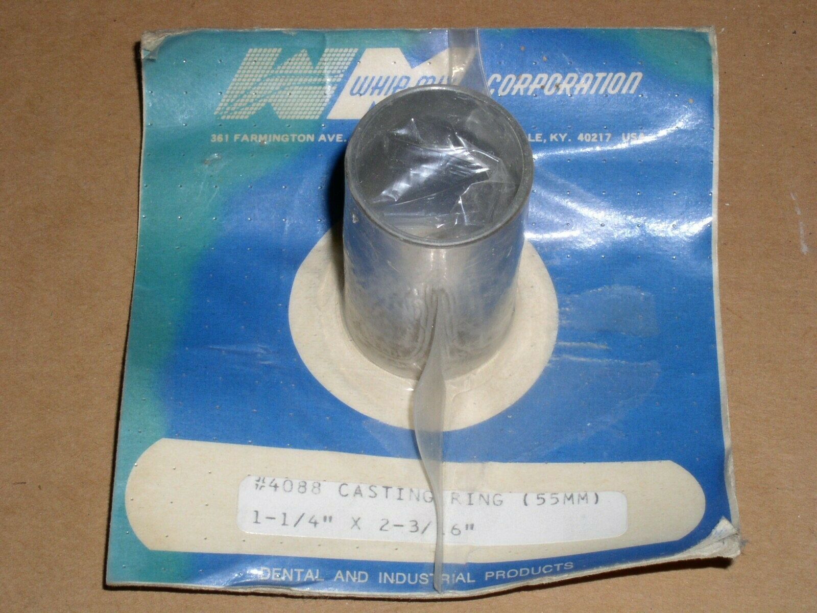 Whip Mix Dental Lab Casting Ring No 4088 1.25 Inch Diameter New Unused S... - $15.99