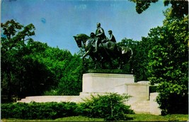 Vtg Postcard DALLAS, Texas TX ~ General Lee Statue at lee Park Ca.1960s Unposted - £15.34 GBP