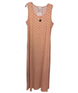 NWT Lularoe XL Peach &amp; Orange Print Knit Dani Long Column Maxi Dress - $776.28 MXN