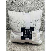 Soho Loft 2 Piece Decorative Pillow Set Square Shaped White 20&quot;x20&quot;  - $23.67