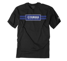 Factory Effex Men&#39;s Yamaha Racing Stripes Tee Shirt Black 2XL - £23.66 GBP