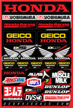 D&#39;COR Decal Sheet 12mm Geico Honda 40-10-114 - $21.95