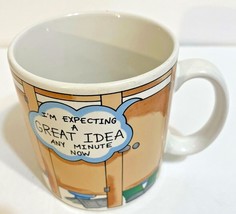 Russ Berrie Im Expecting A Great Idea Any Minute Now Bathroom Funny Mug Cup   - $10.62