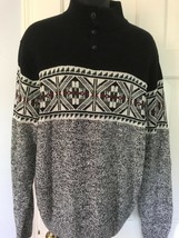 NEW TAGS Mens Ralph Lauren Chaps Pullover Sweater Southwestern Cotton Knit XL - £27.19 GBP