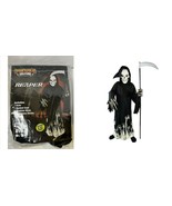 new Kids REAPER sz M (8-10y) Glow in The Dark Deluxe HALLOWEEN Costume s... - $28.61