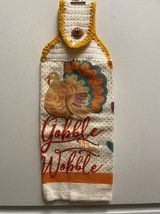 Gobble Wobble Thanksgiving Hanging Towel - $3.50