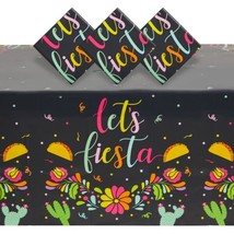 3 Pack Let’S Fiesta Table Cover Cinco De Mayo Party Decorations 54X108 In - £20.54 GBP