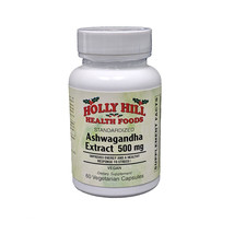 Holly Hill Health Foods Ashwagandha Extract 500mg, 60 Vegetarian Capsules - £15.80 GBP