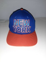 NBA New York Knicks Adidas Snapback Hat Cap Blue Orange - $15.99
