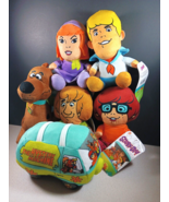 Scooby Doo Set of 6 Plush Lot Fred Velma Daphne Shaggy Scoob! 6&quot; New Rare - £53.43 GBP