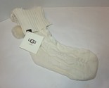 UGG Cable Knit Stocking with Pom Poms Cream NWT - $44.11