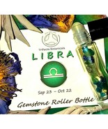 LIBRA Zodiac Roller Bottle Crystal Set for Essential Oil Astrology Wicca... - £8.02 GBP