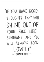 Roald Dahl Art Print: &#39;always Look Lovely&#39; Quote From Twits Story - £6.93 GBP+
