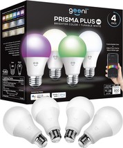 Geeni Prisma Plus 800 Wifi Led Smart Light Bulb (4-Pack),, Google Assistant - $44.99